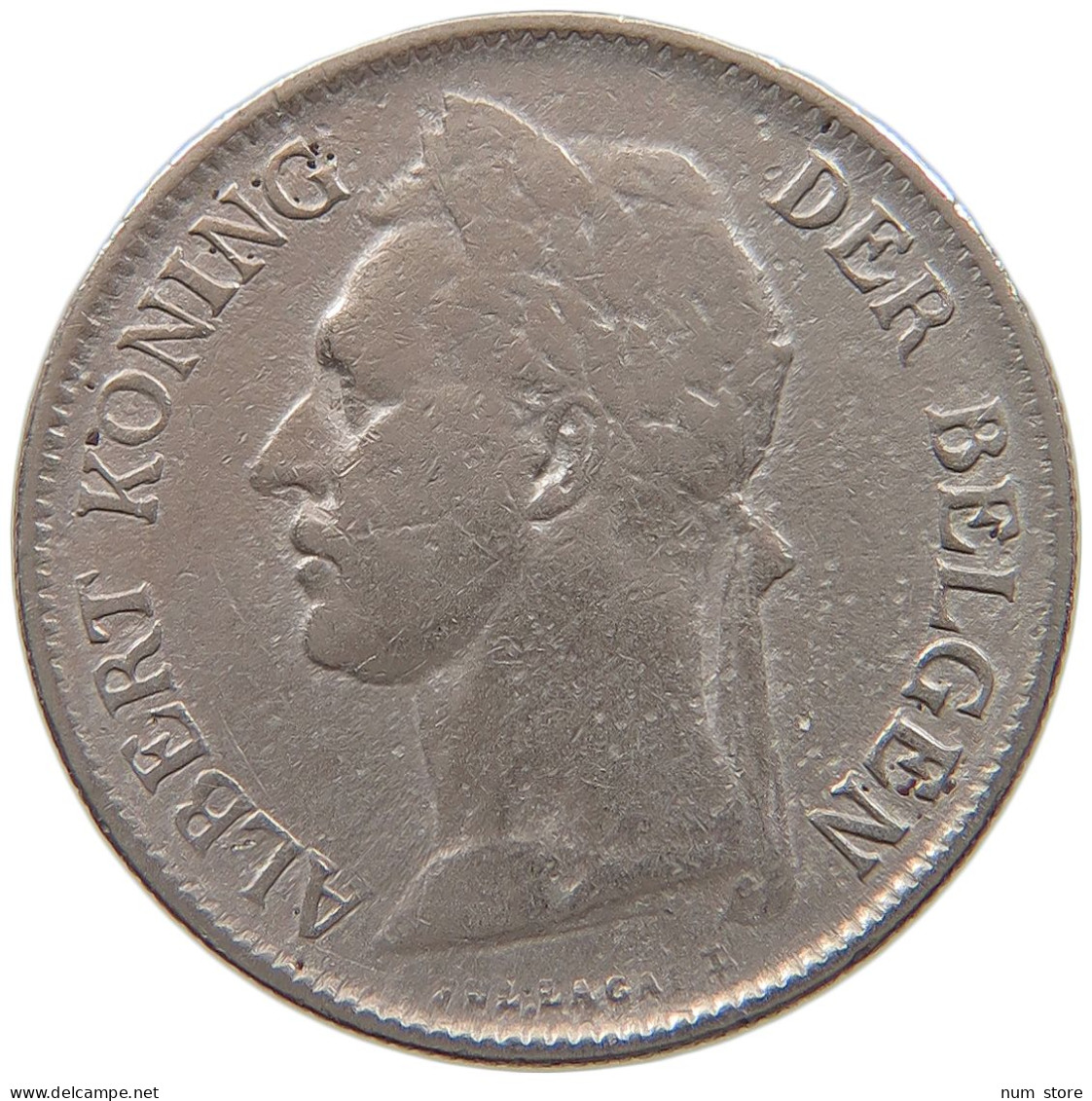 BELGIAN CONGO 50 CENTIMES 1922  #a080 0027 - 1910-1934: Albert I