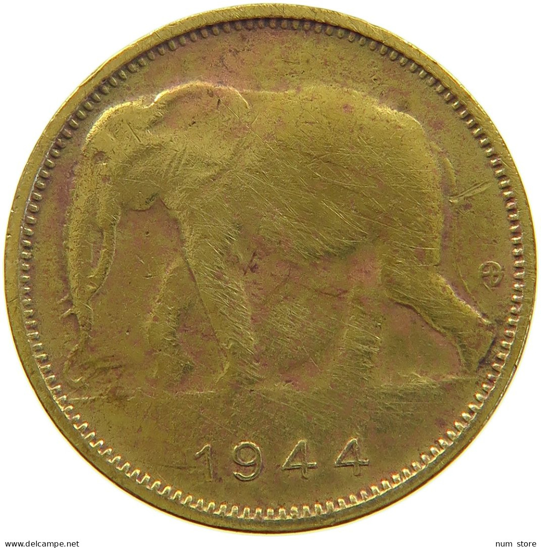 BELGIAN CONGO FRANC 1944  #a064 0637 - 1945-1951: Regencia