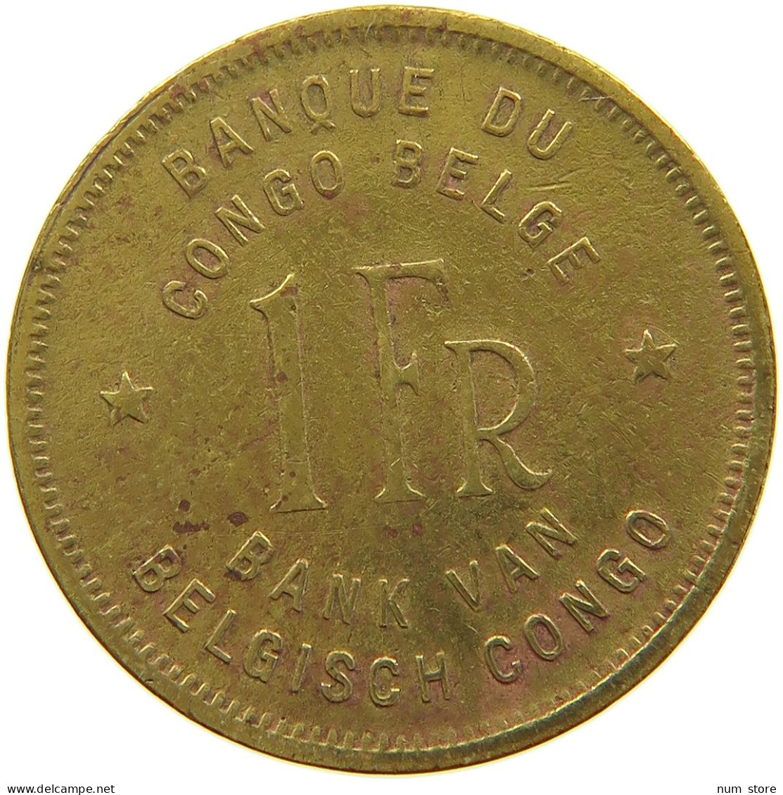 BELGIAN CONGO FRANC 1944  #a064 0637 - 1945-1951: Regentschap