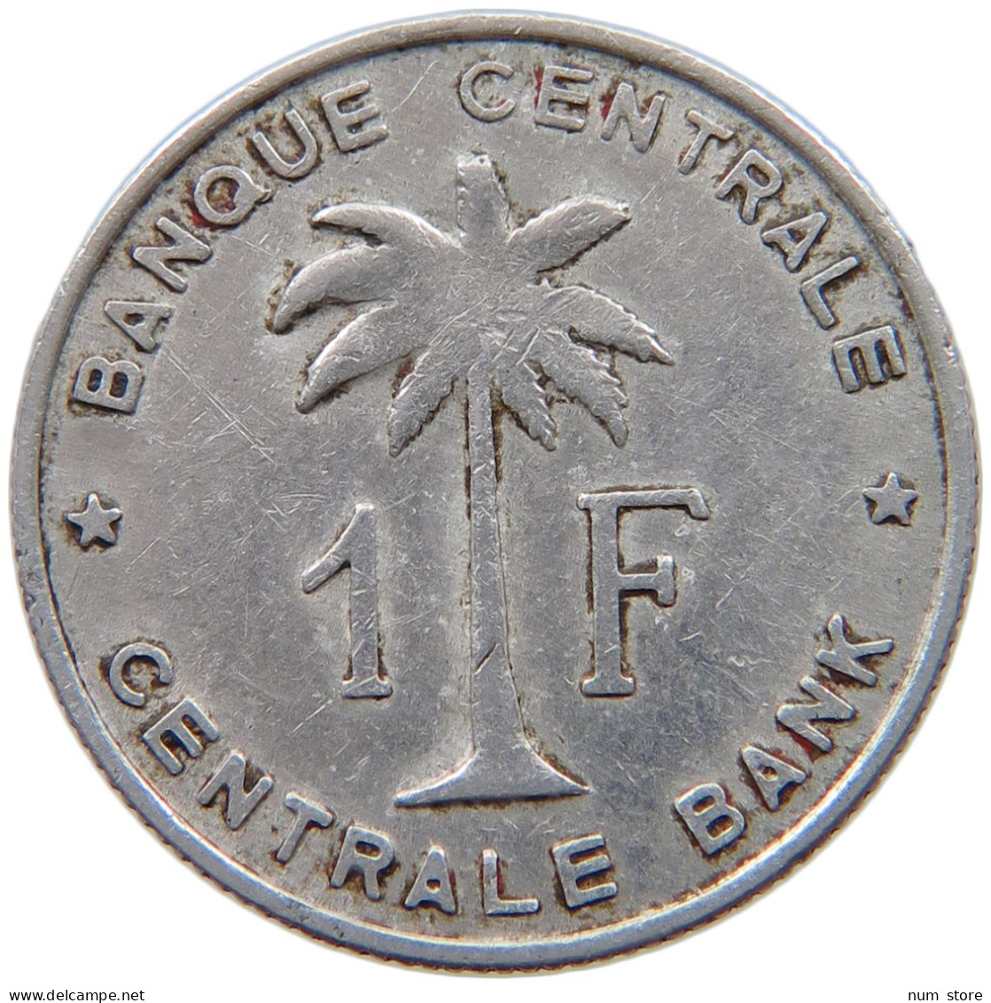 BELGIAN CONGO FRANC 1957  #a065 0089 - 1910-1934: Albert I