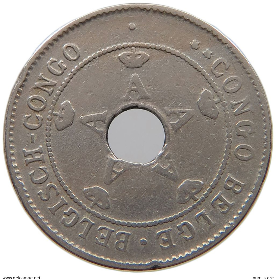 BELGIAN CONGO 10 CENTIMES 1911  #a062 0131 - 1910-1934: Albert I.