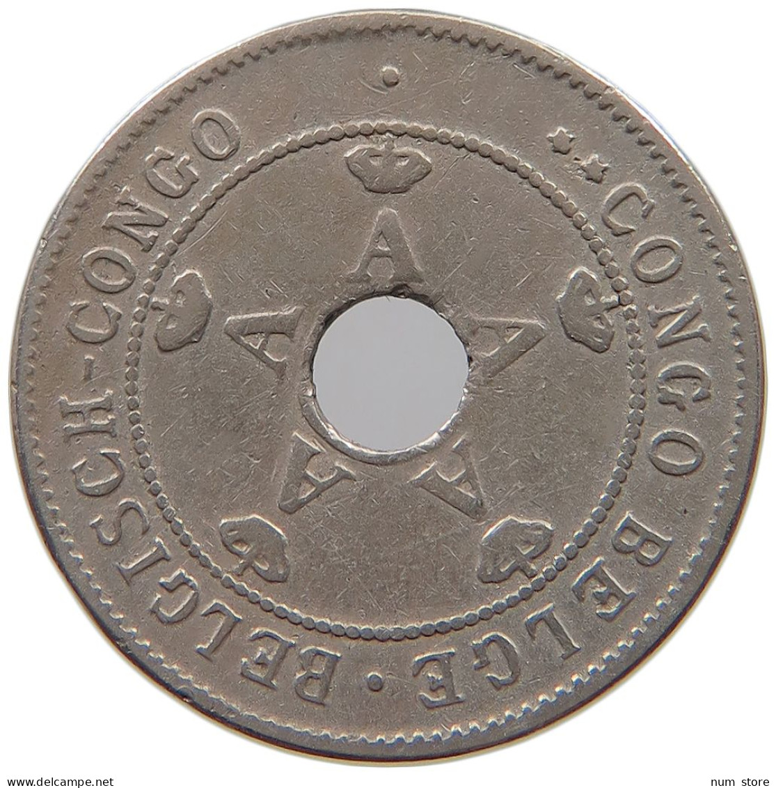 BELGIAN CONGO 10 CENTIMES 1911  #a062 0149 - 1910-1934: Albert I