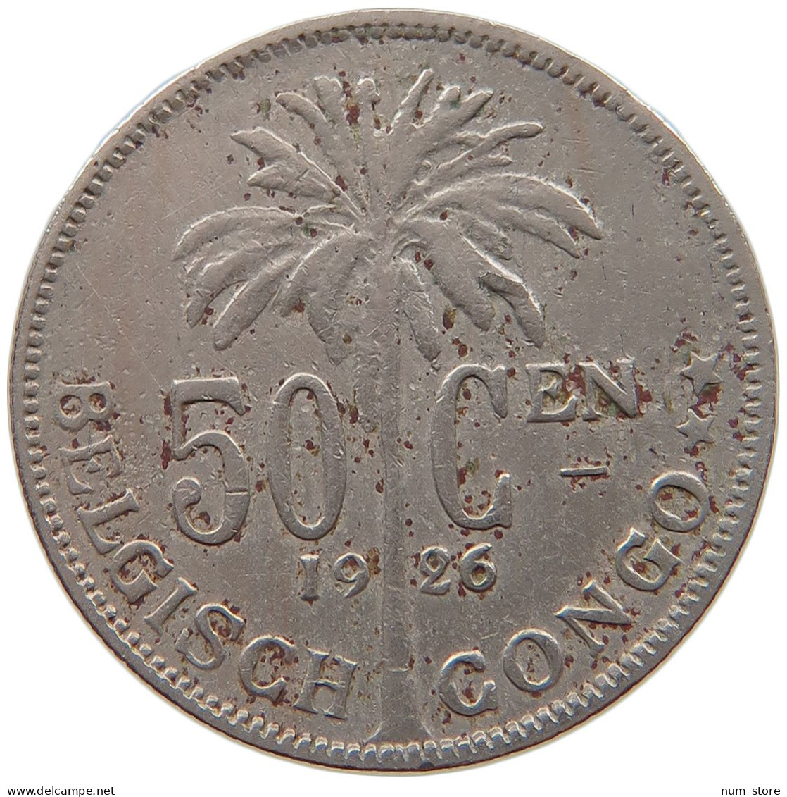 BELGIAN CONGO 50 CENTIMES 1926  #a061 0121 - 1910-1934: Albert I.