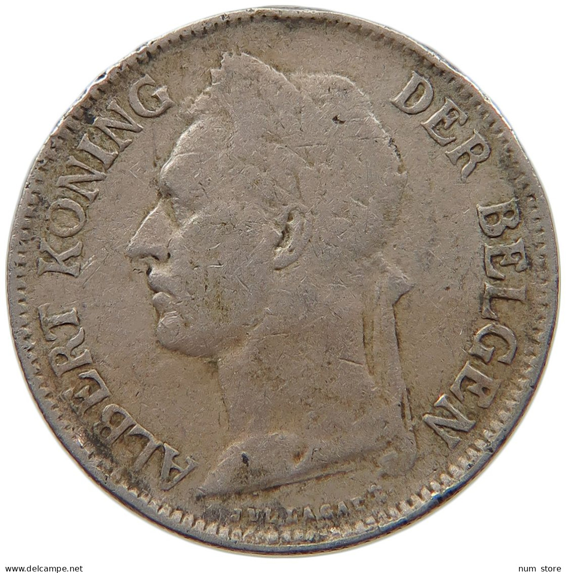 BELGIAN CONGO 50 CENTIMES 1922  #s021 0045 - 1910-1934: Albert I.