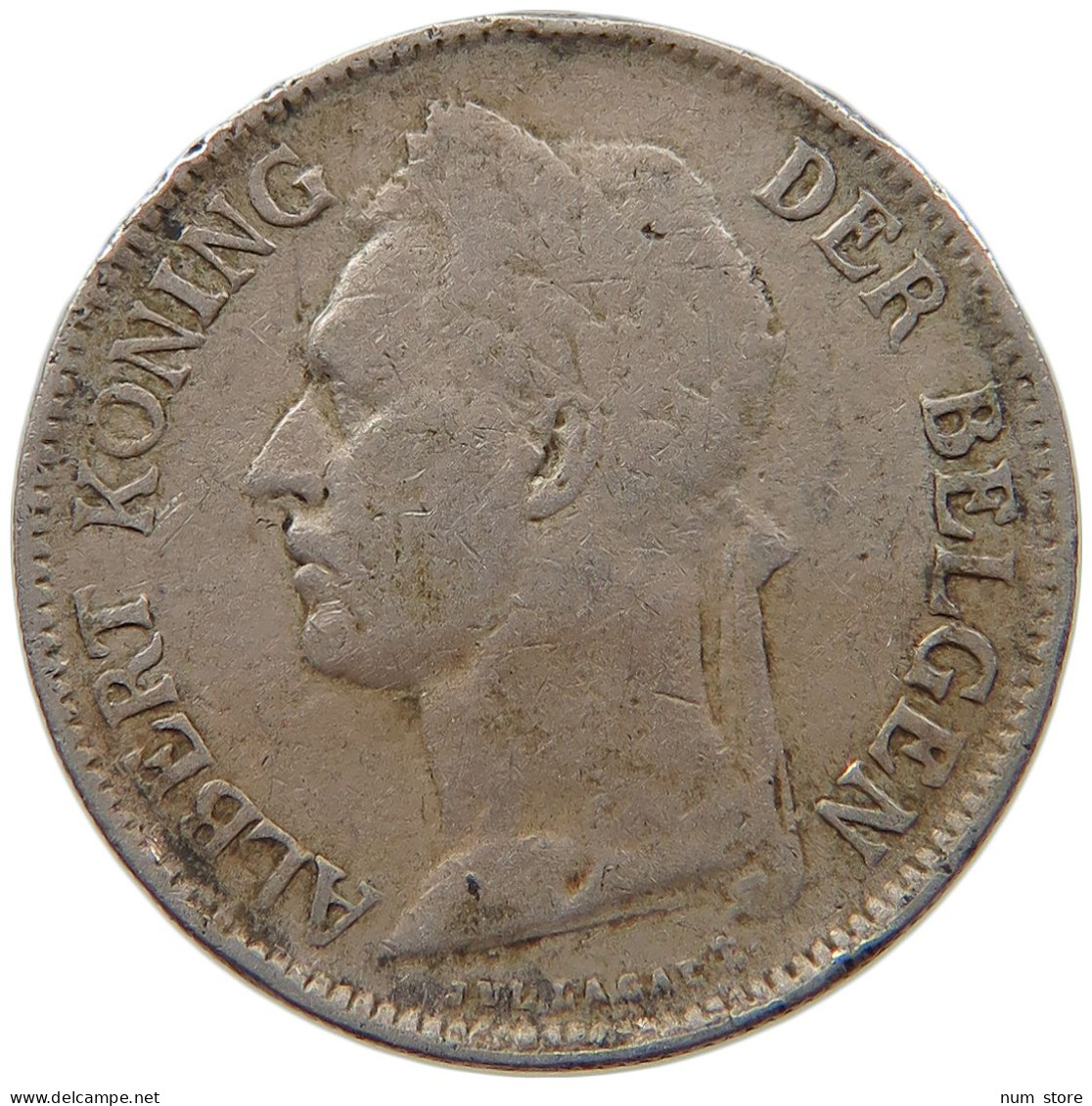 BELGIAN CONGO 50 CENTIMES 1922  #s021 0045 - 1910-1934: Albert I