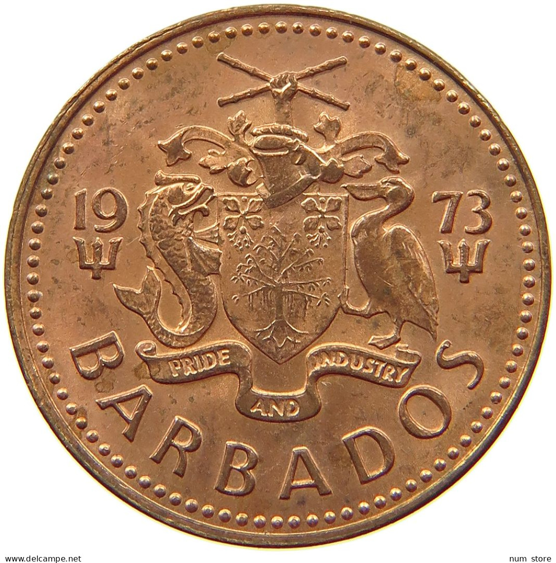 BARBADOS CENT 1973  #s067 0387 - Barbades