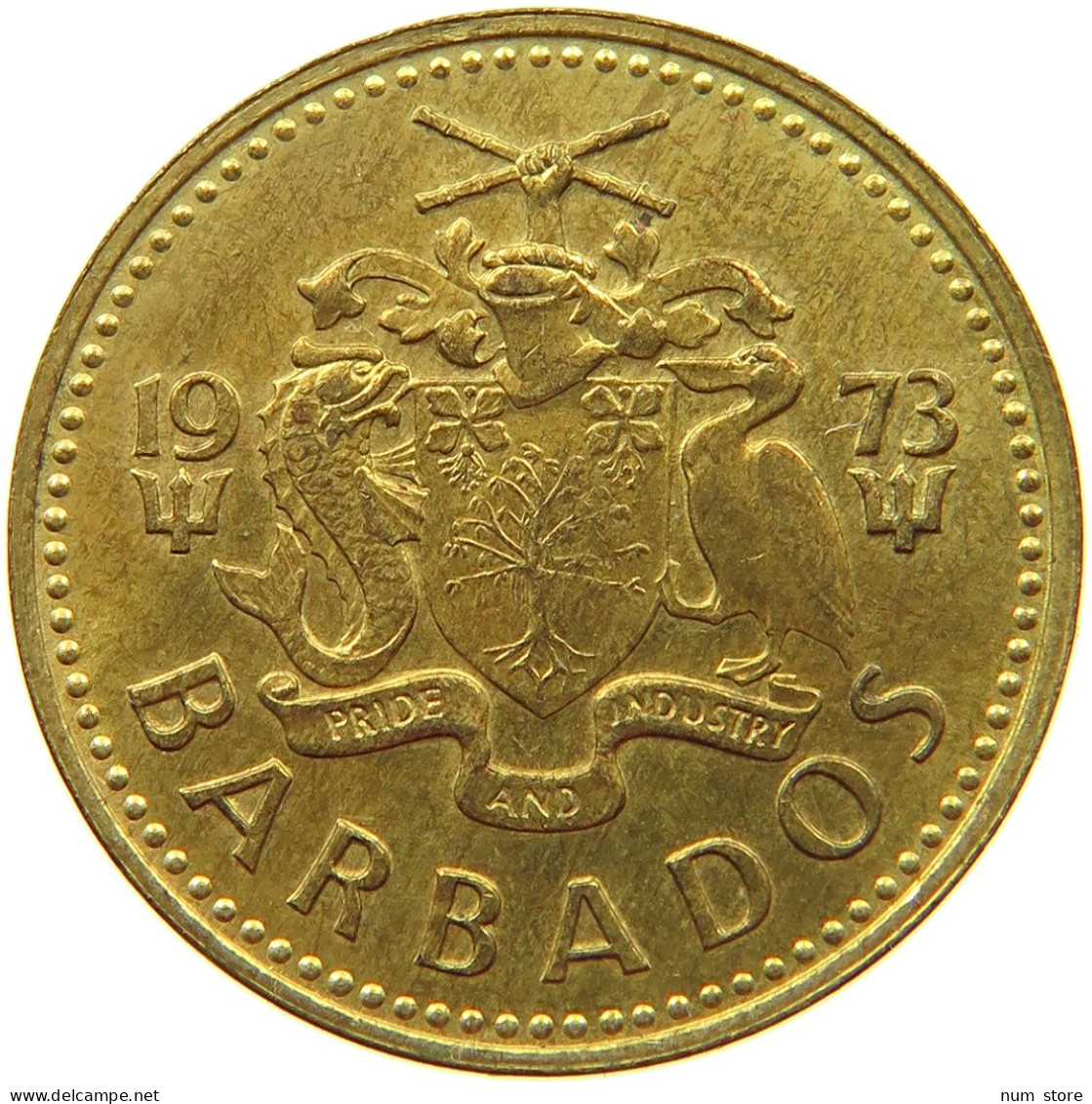 BARBADOS 5 CENTS 1973  #s066 0631 - Barbados