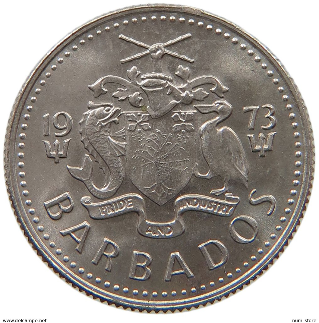 BARBADOS 10 CENTS 1973  #s065 0685 - Barbades