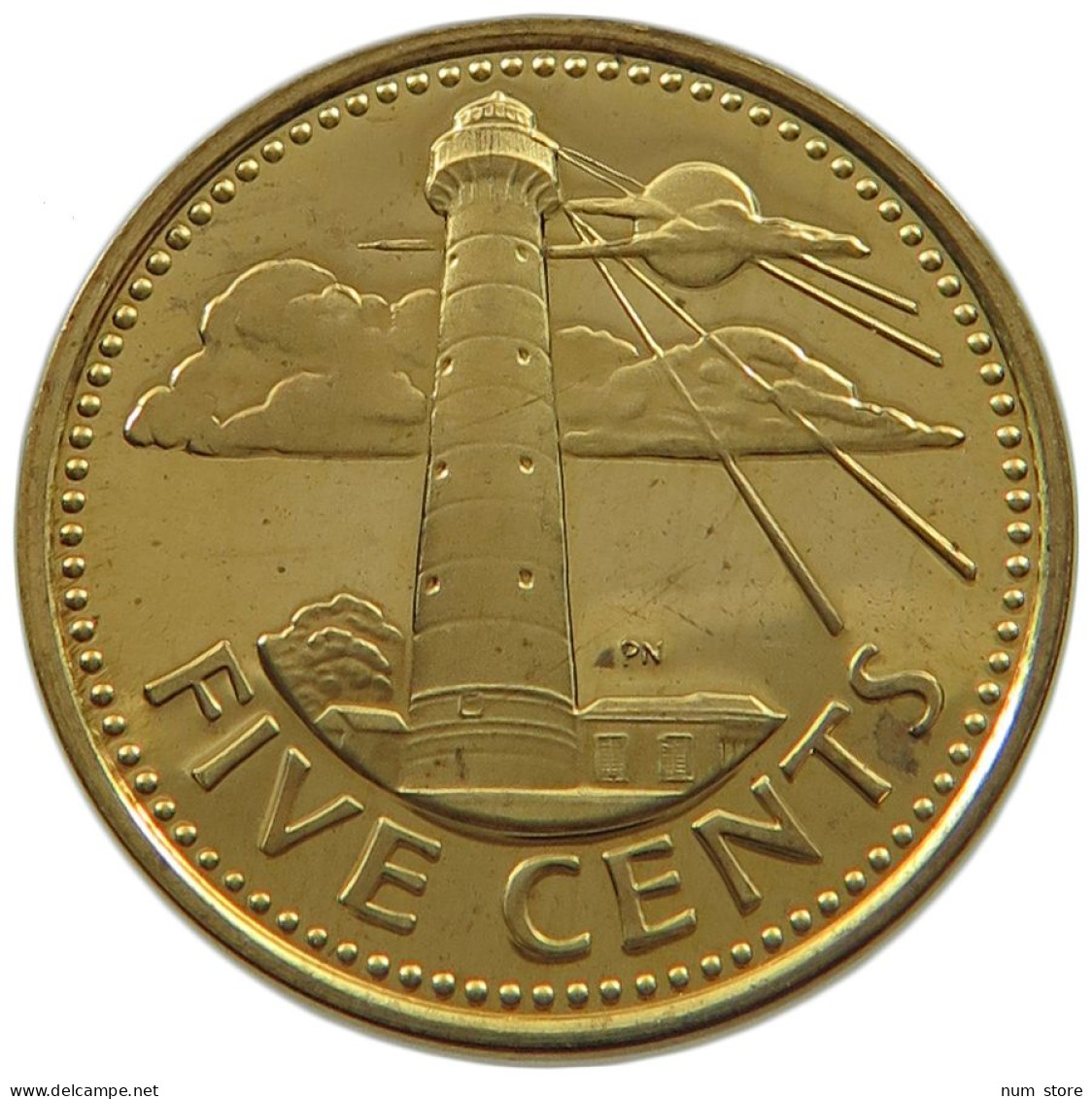 BARBADOS 5 CENTS 1975  #alb022 0539 - Barbados