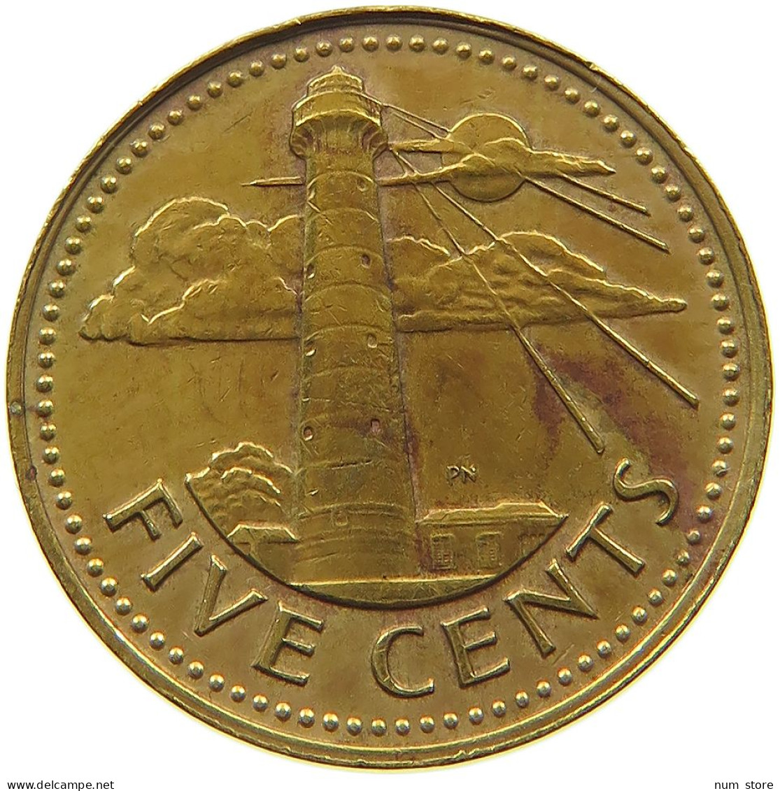 BARBADOS 5 CENTS 1973  #a019 0955 - Barbados (Barbuda)