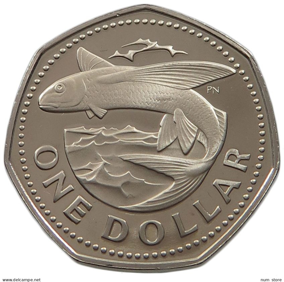 BARBADOS DOLLAR 1975  #alb022 0491 - Barbados