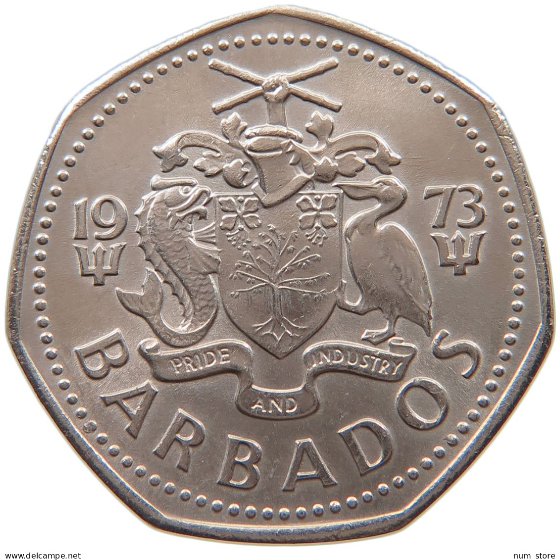 BARBADOS DOLLAR 1973  #a056 0013 - Barbades