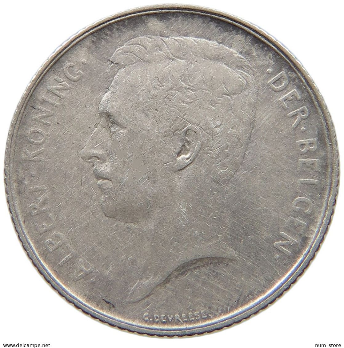 BELGIUM FRANC 1911 Albert I. 1909-1934 #c003 0315 - 1 Franc