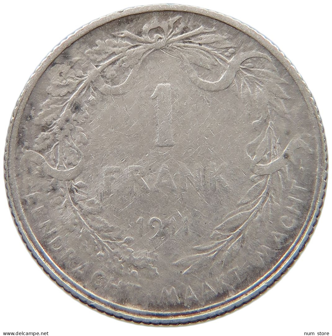 BELGIUM FRANC 1911 Albert I. 1909-1934 #c003 0315 - 1 Franc