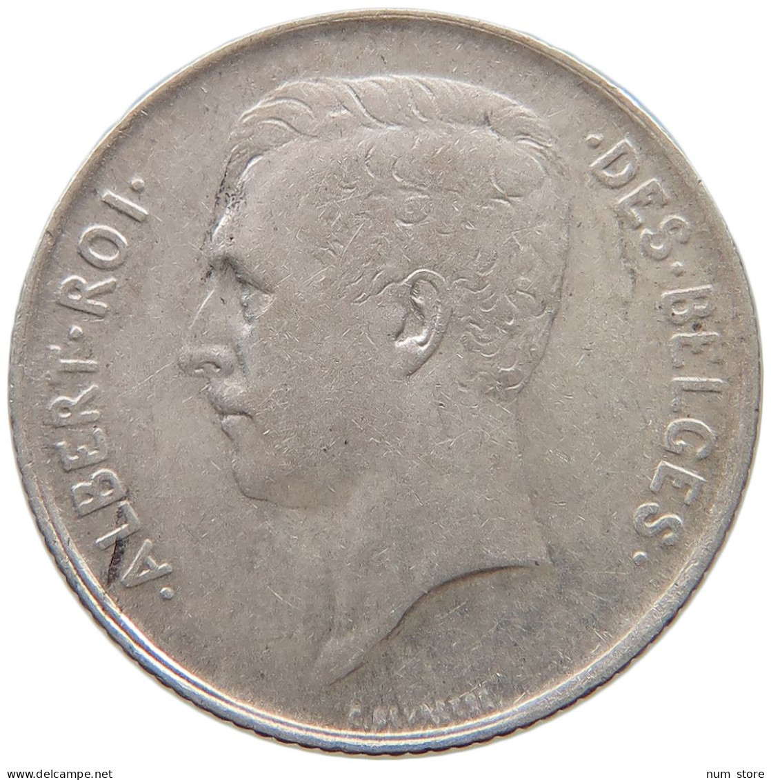 BELGIUM FRANC 1911 Albert I. 1909-1934 #c047 0239 - 1 Franco