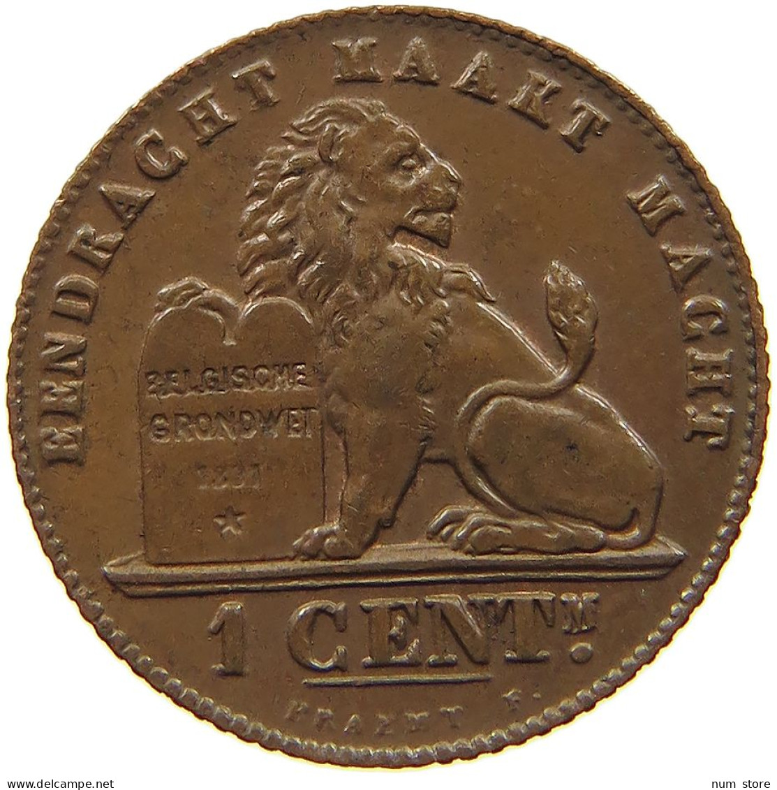 BELGIUM CENTIME 1912 Albert I. 1909-1934 #c011 0369 - 1 Cent