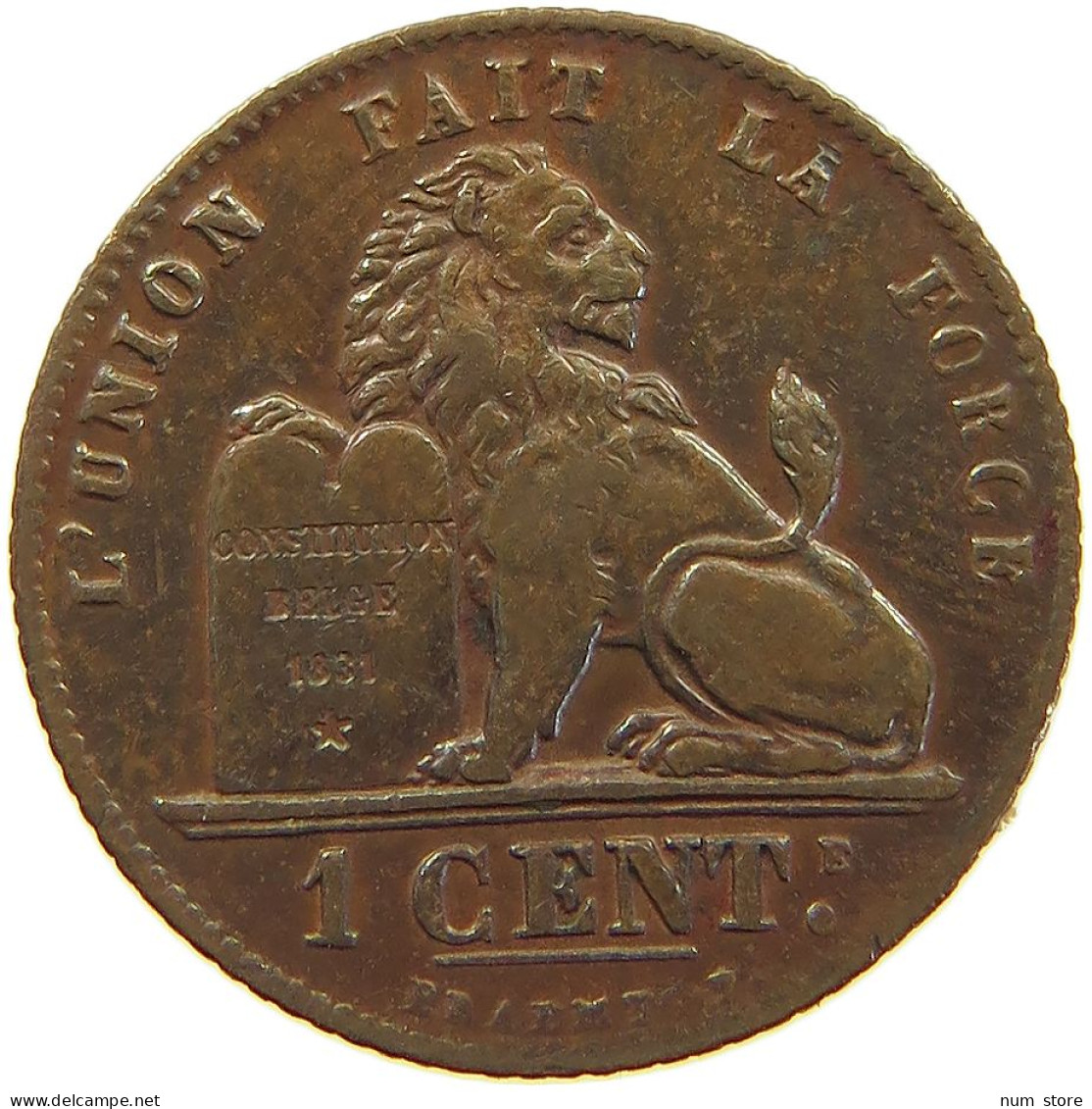 BELGIUM CENTIME 1914 Albert I. 1909-1934 #c065 0029 - 1 Cent