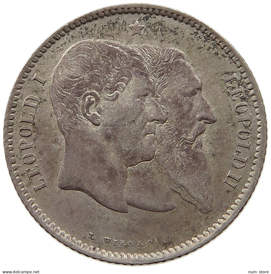 BELGIUM FRANC 1830 1880  #t061 0075 - 1 Franc