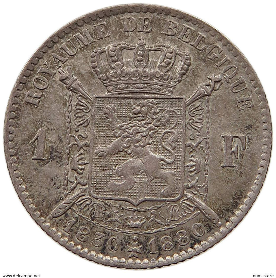 BELGIUM FRANC 1830 1880  #t061 0075 - 1 Frank