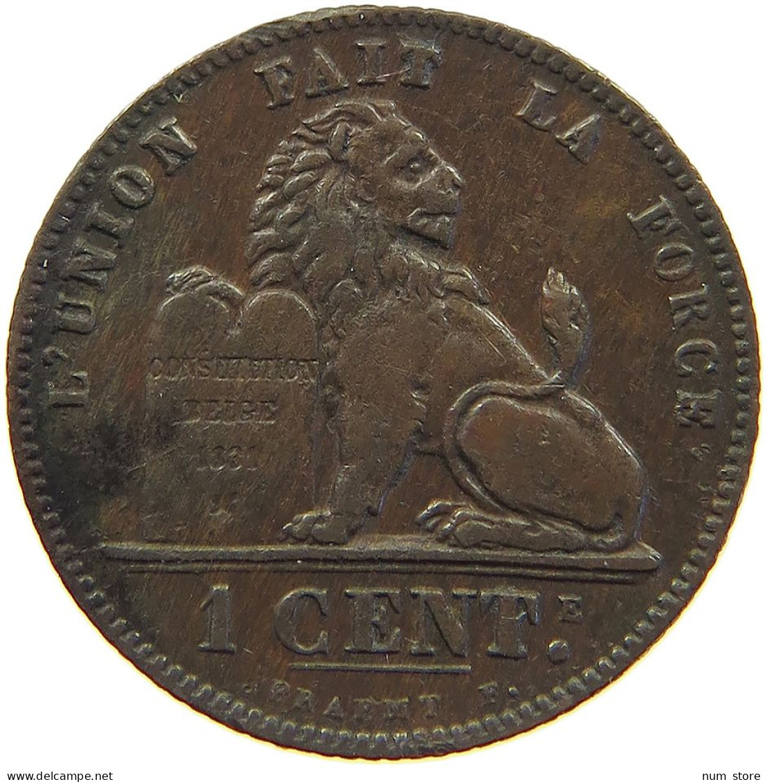 BELGIUM CENTIME 1907 Leopold II. 1865-1909 #c052 0361 - 1 Cent