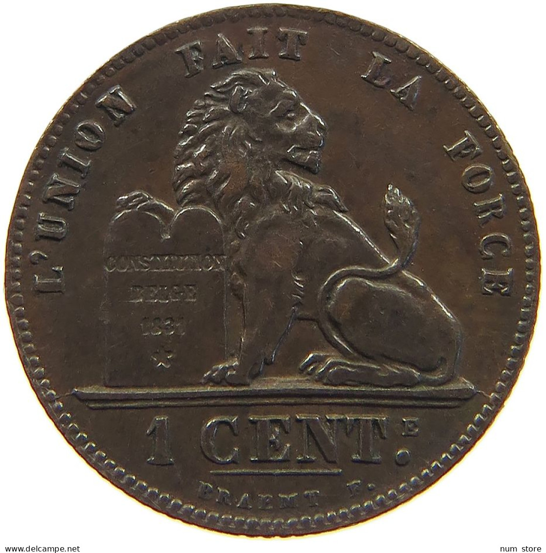 BELGIUM CENTIME 1907 Leopold II. 1865-1909 #c019 0393 - 1 Centime