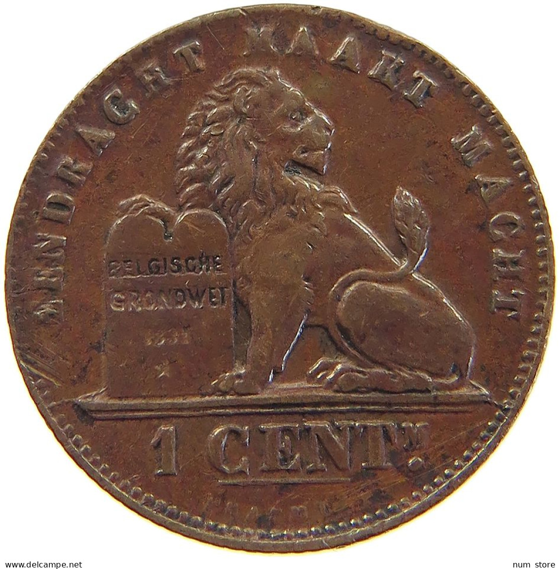 BELGIUM CENTIME 1901/899 Leopold II. 1865-1909 #c041 0539 - 1 Centime