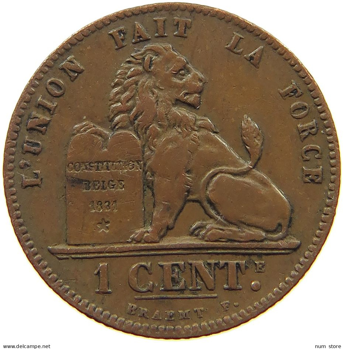 BELGIUM CENTIME 1902 Leopold II. 1865-1909 #a094 0095 - 1 Centime