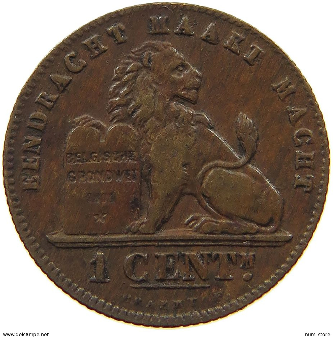 BELGIUM CENTIME 1907 Leopold II. 1865-1909 #a059 0761 - 1 Centime