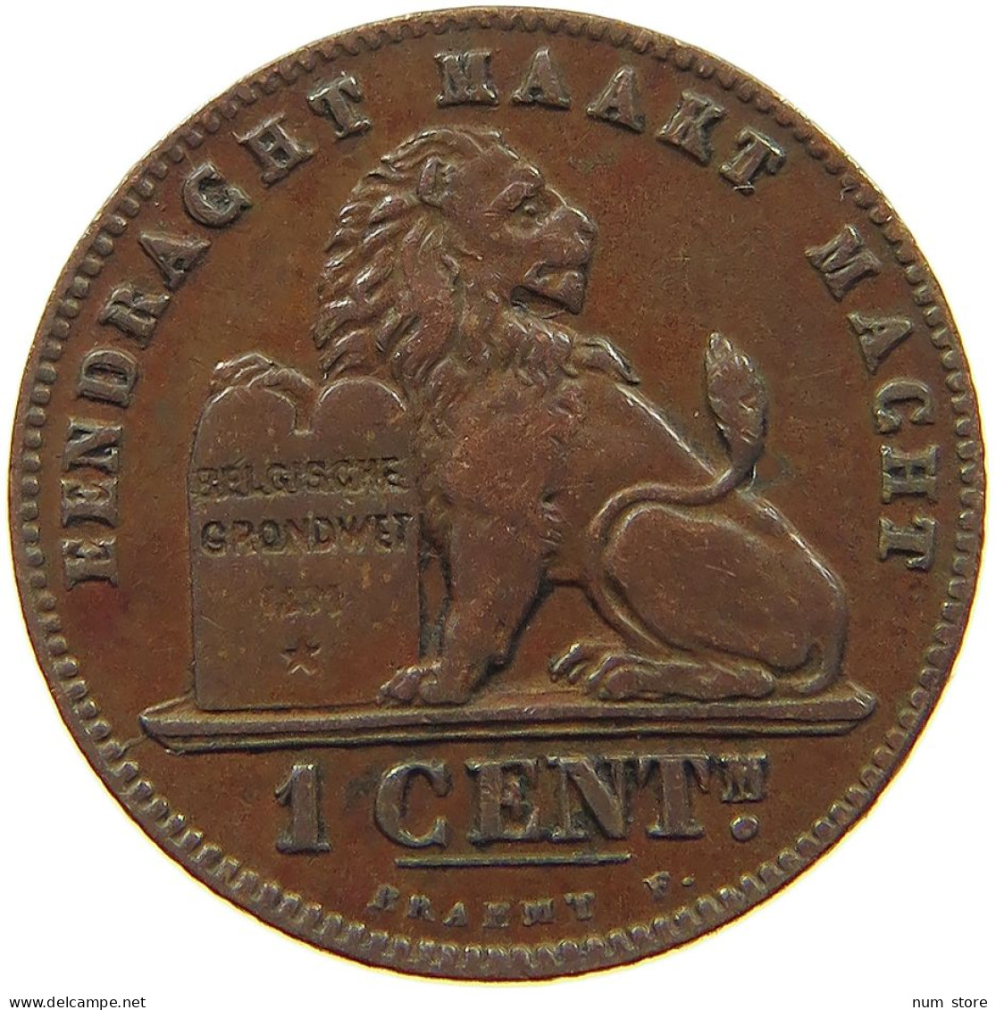 BELGIUM CENTIME 1894 Leopold II. 1865-1909 #a094 0093 - 1 Centime