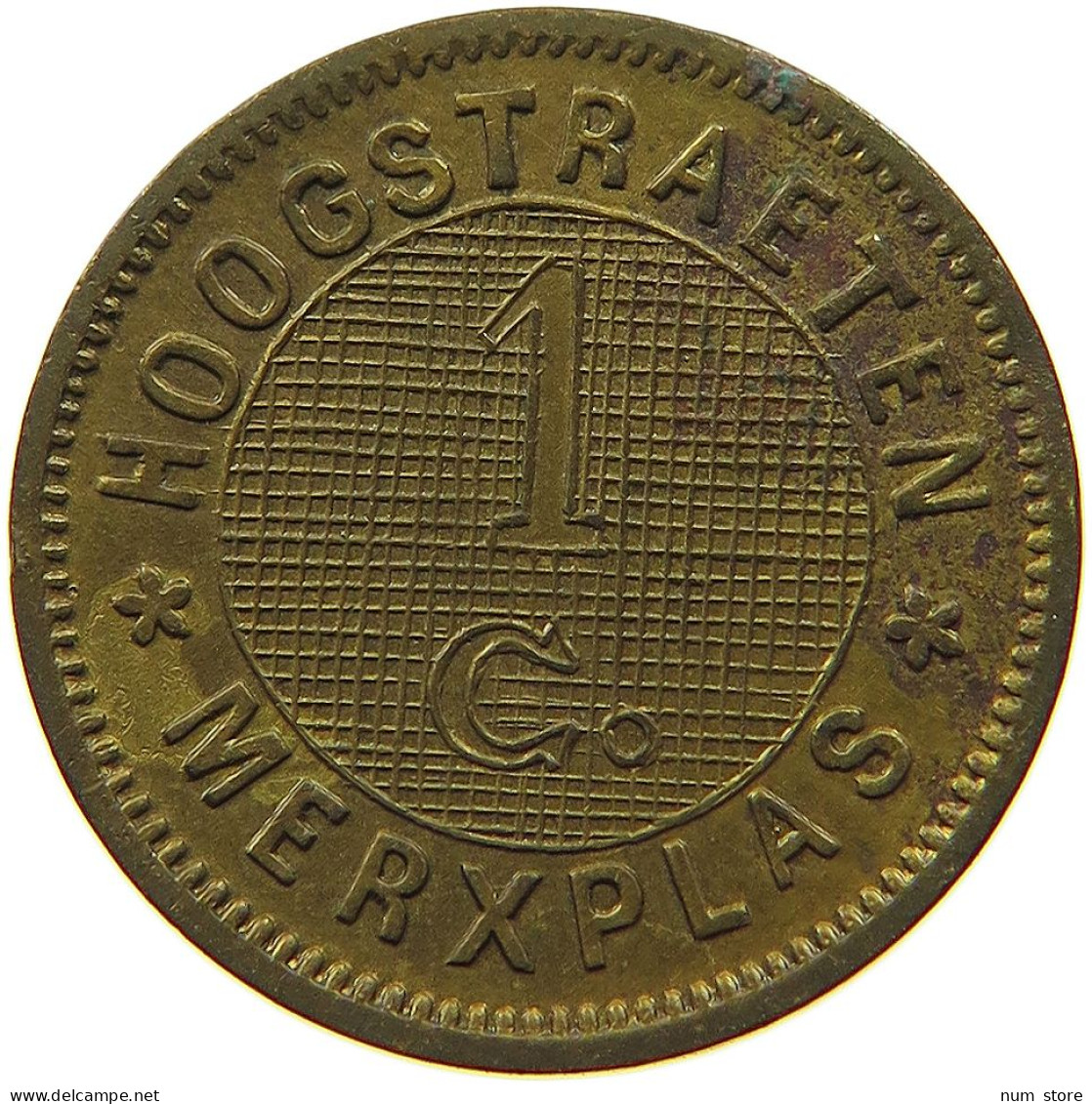 BELGIUM CENTIME 1886 Hoogstraeten MERXPLAS 1886 #t061 0155 - 1 Cent