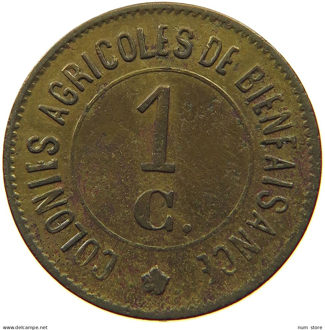 BELGIUM CENTIME 1886 Hoogstraeten MERXPLAS 1886 #t061 0155 - 1 Cent