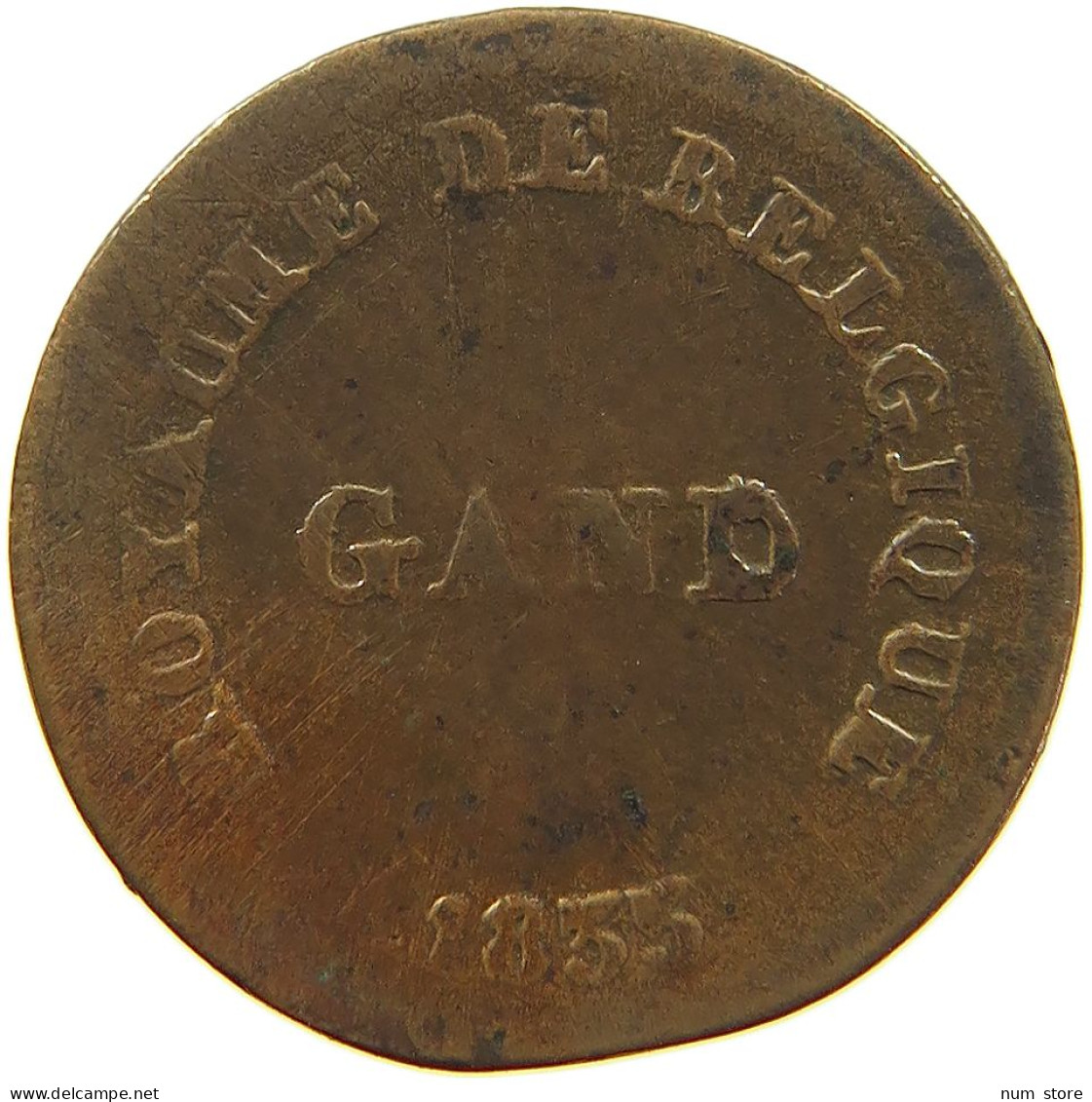 BELGIUM CENTIME 1833 Leopold I. (1831-1865) GAND GENT #c065 0087 - 1 Cent