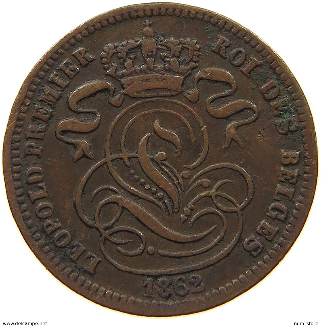 BELGIUM CENTIME 1862 Leopold I. (1831-1865) #c011 0371 - 1 Cent