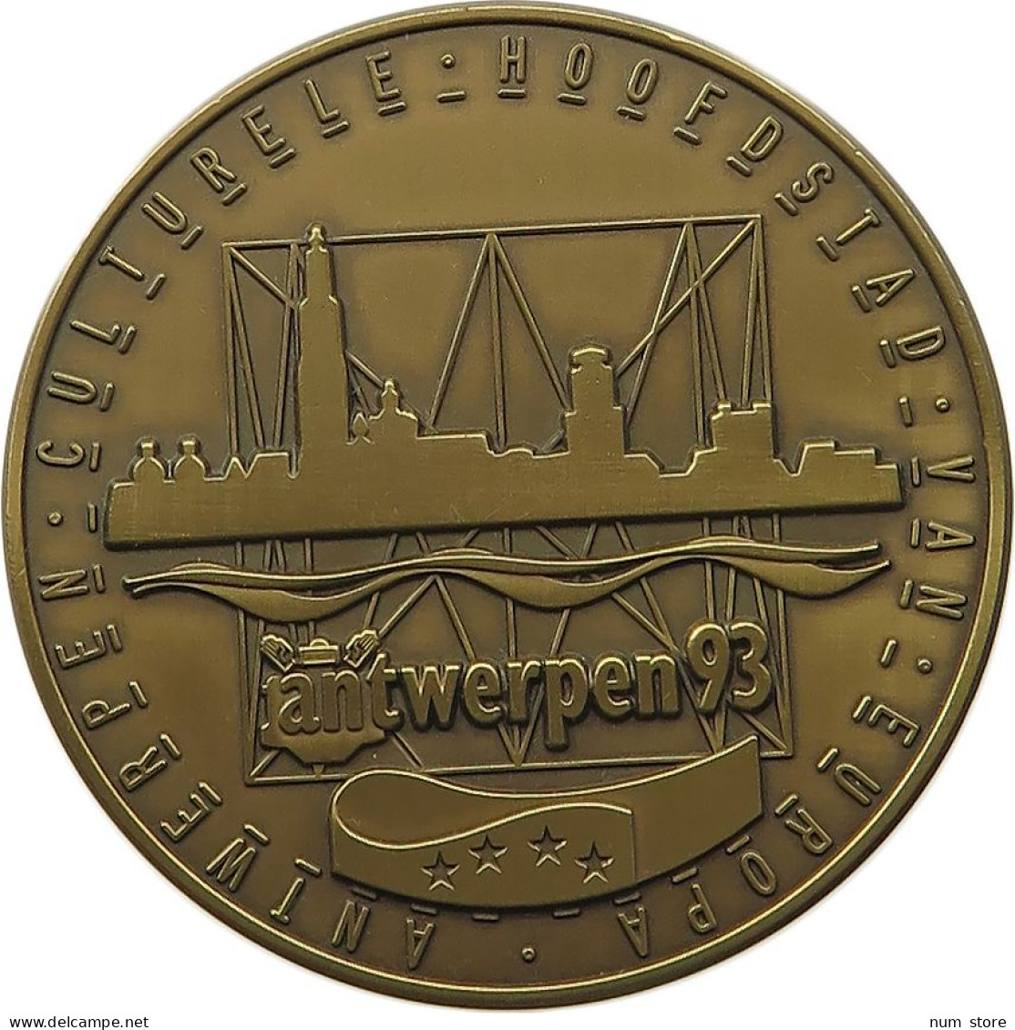 BELGIUM ANTWERPEN MEDAL 1993 ANTWERPEN #tm4 0513 - Ohne Zuordnung