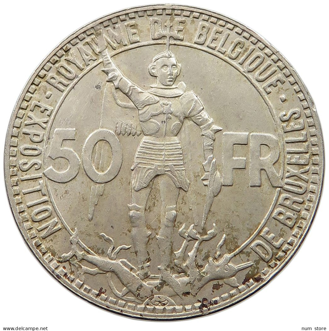 BELGIUM 50 FRANCS 1935 RARE #t061 0023 - 50 Francs