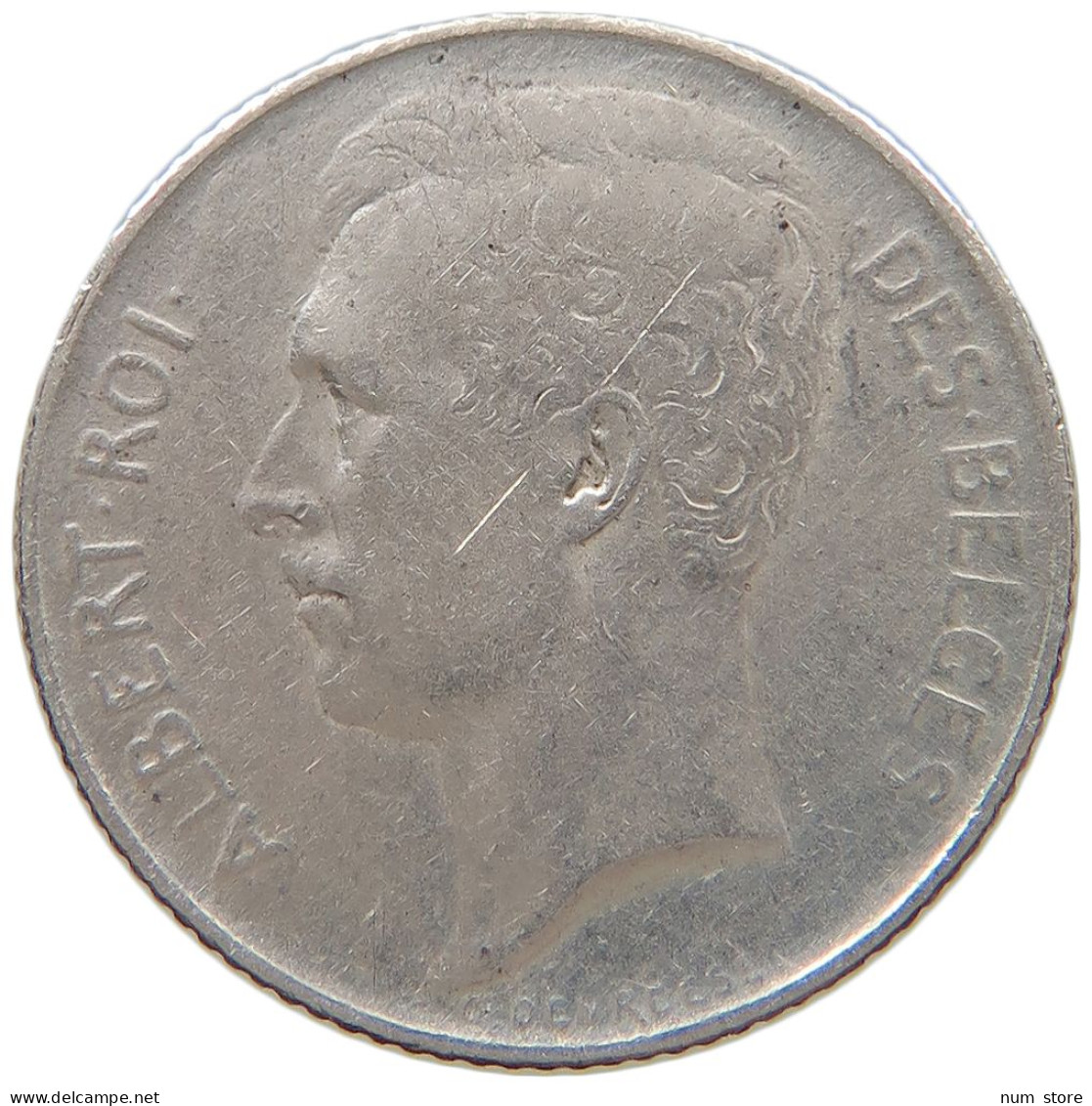 BELGIUM 50 CENTIMES 1912 Albert I. 1909-1934 #a064 0331 - 50 Cent