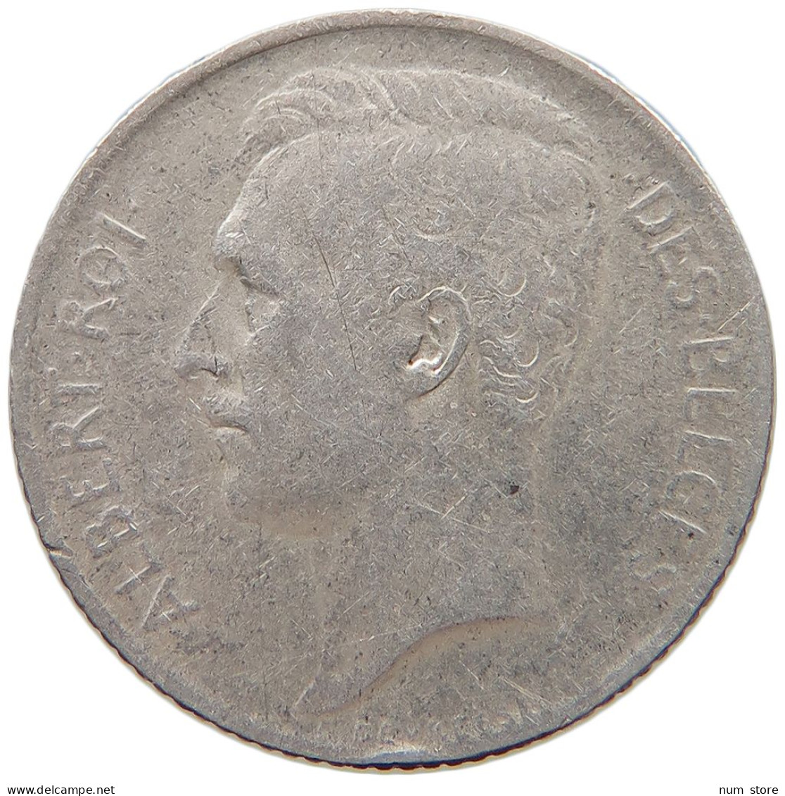 BELGIUM 50 CENTIMES 1912 Albert I. 1909-1934 #c049 0013 - 50 Cent
