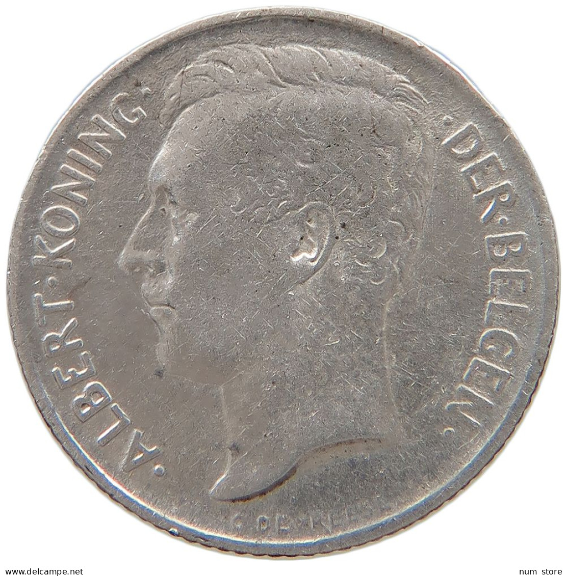 BELGIUM 50 CENTIMES 1911 Albert I. 1909-1934 #t162 0241 - 50 Cents