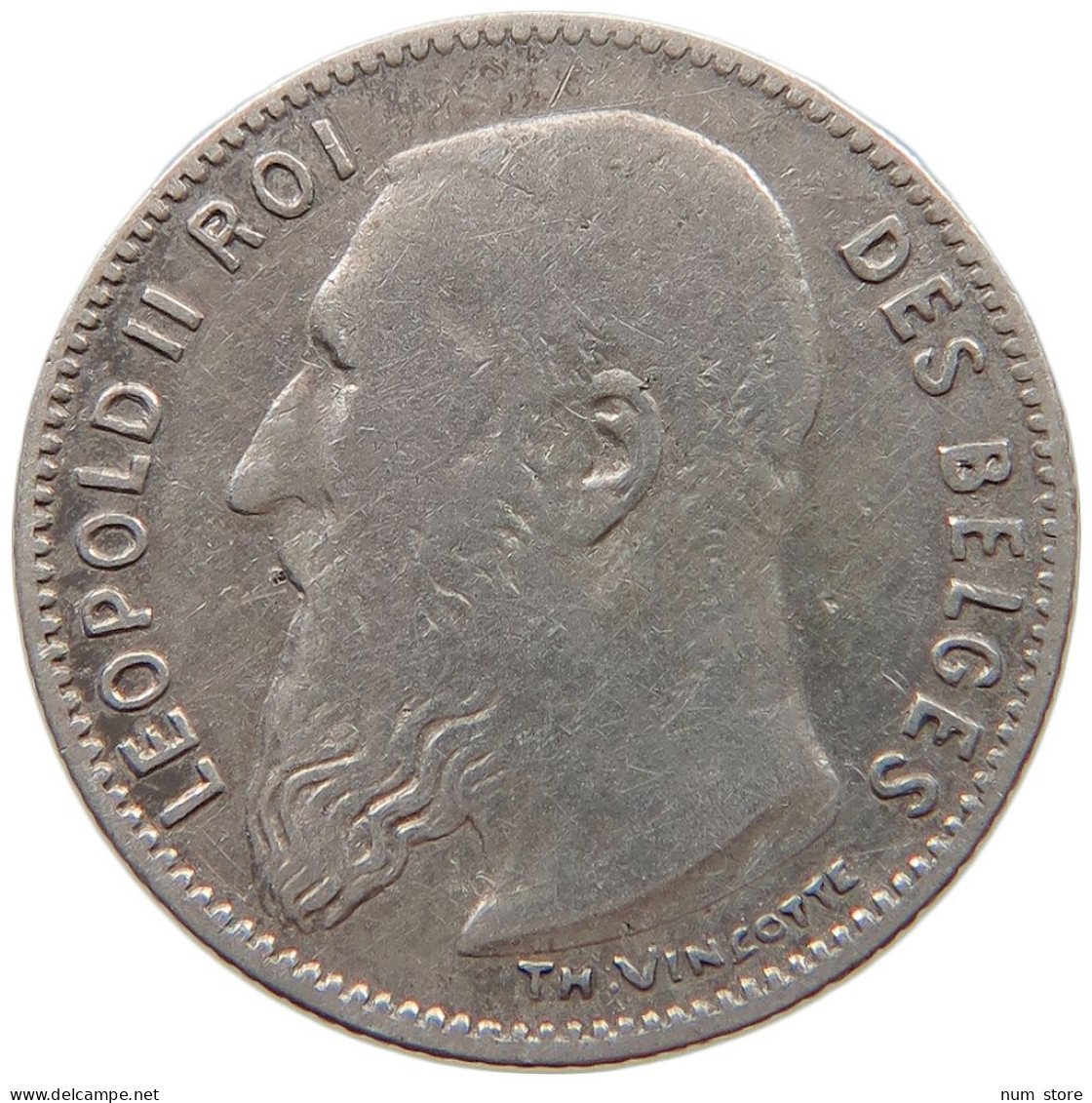 BELGIUM 50 CENTIMES 1909 Leopold II. 1865-1909 #c049 0005 - 50 Centimes