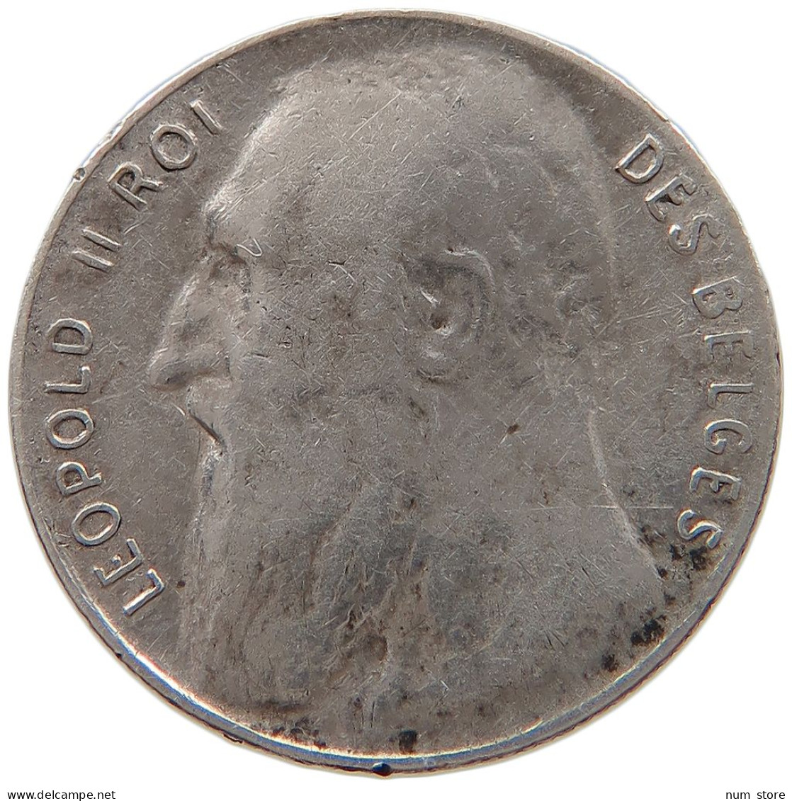 BELGIUM 50 CENTIMES 1901 Leopold II. 1865-1909 #t162 0217 - 50 Cents