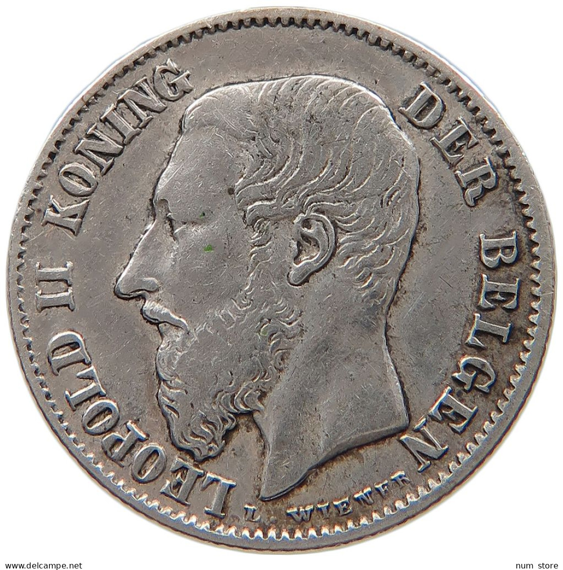 BELGIUM 50 CENTIMES 1899 Leopold II. 1865-1909 #t162 0237 - 50 Cent