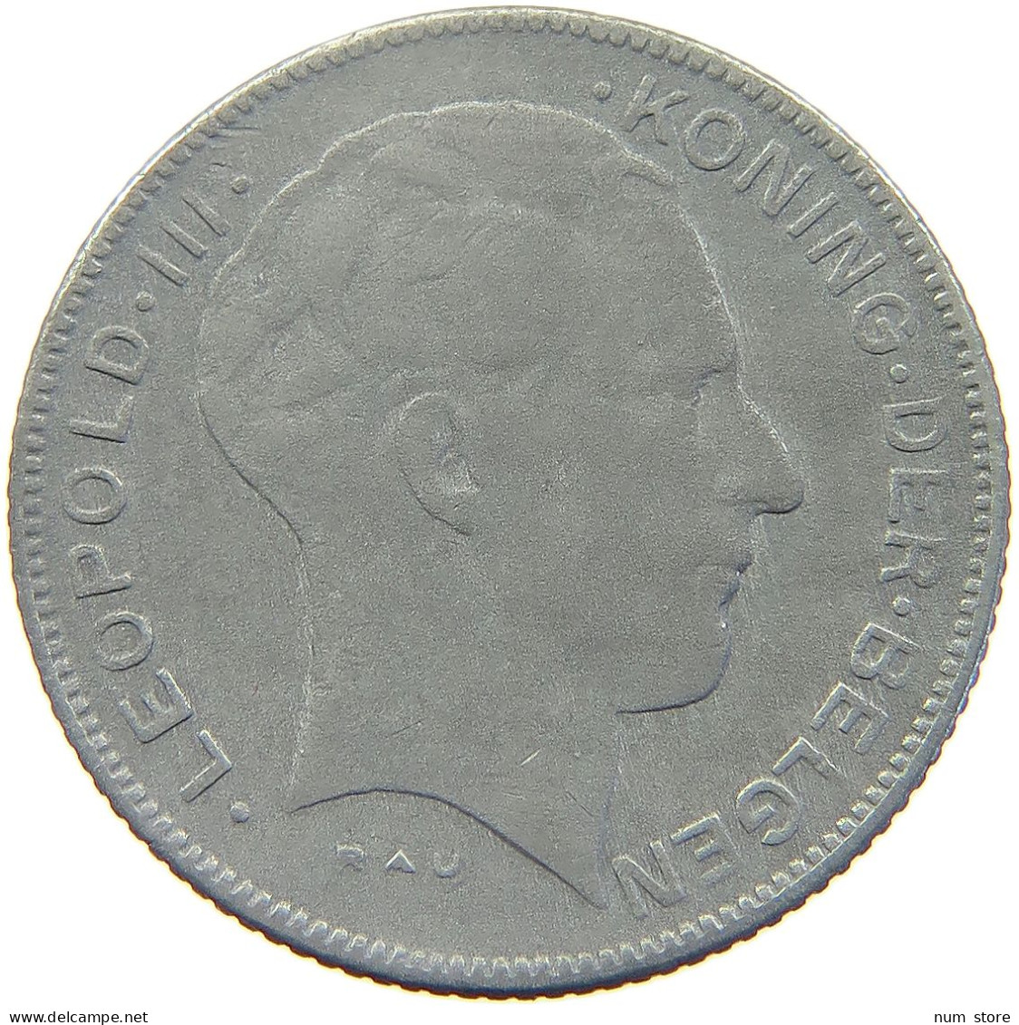 BELGIUM 5 FRANCS 1941 LEOPOLD III. (1934-1951) #a035 0595 - 5 Francs