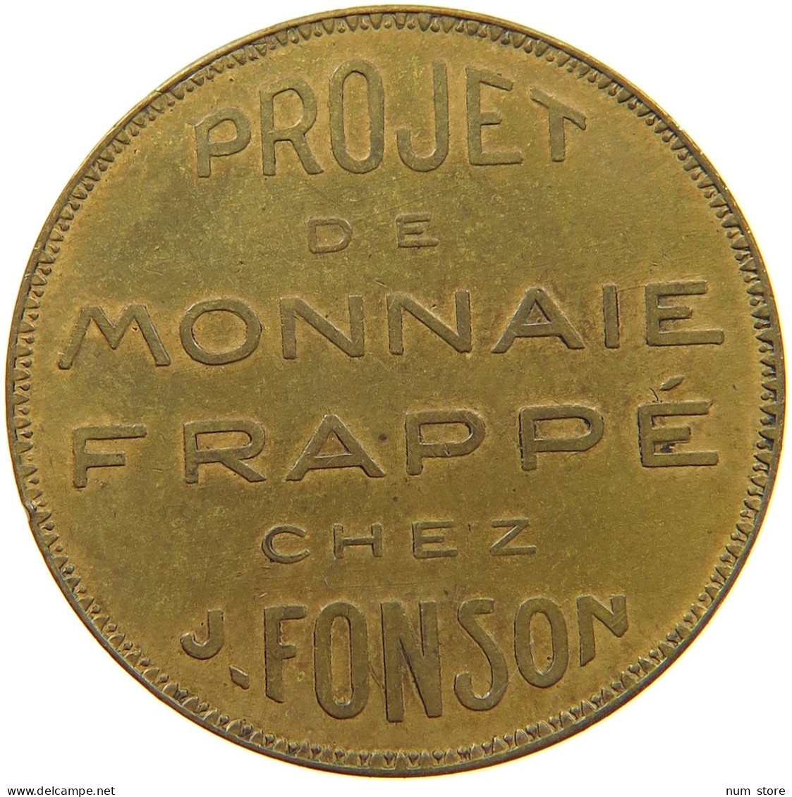 BELGIUM 5 FRANCS  BELGIUM 5 FRANCS MODULE 5. FONSON VERY RARE PATTERN #t081 0105 - Andere & Zonder Classificatie