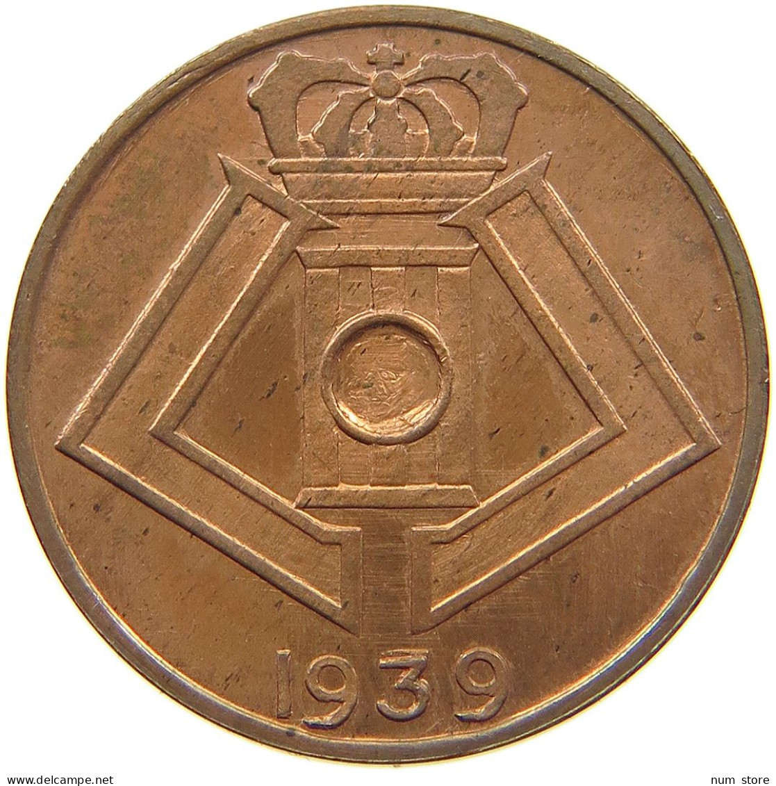 BELGIUM 5 CENTIMES 1939 BELGIUM 5 CENTIMES 1939 COPPER PATTERN VERY RARE #t081 0075 - 5 Cents