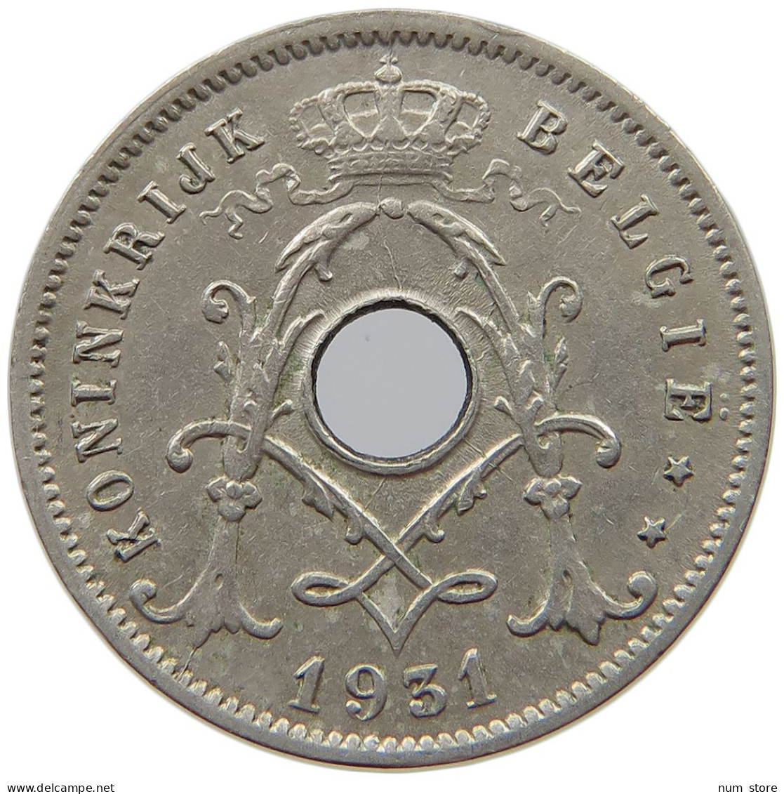 BELGIUM 5 CENTIMES 1931 Albert I. 1909-1934 #s067 1063 - 5 Cents