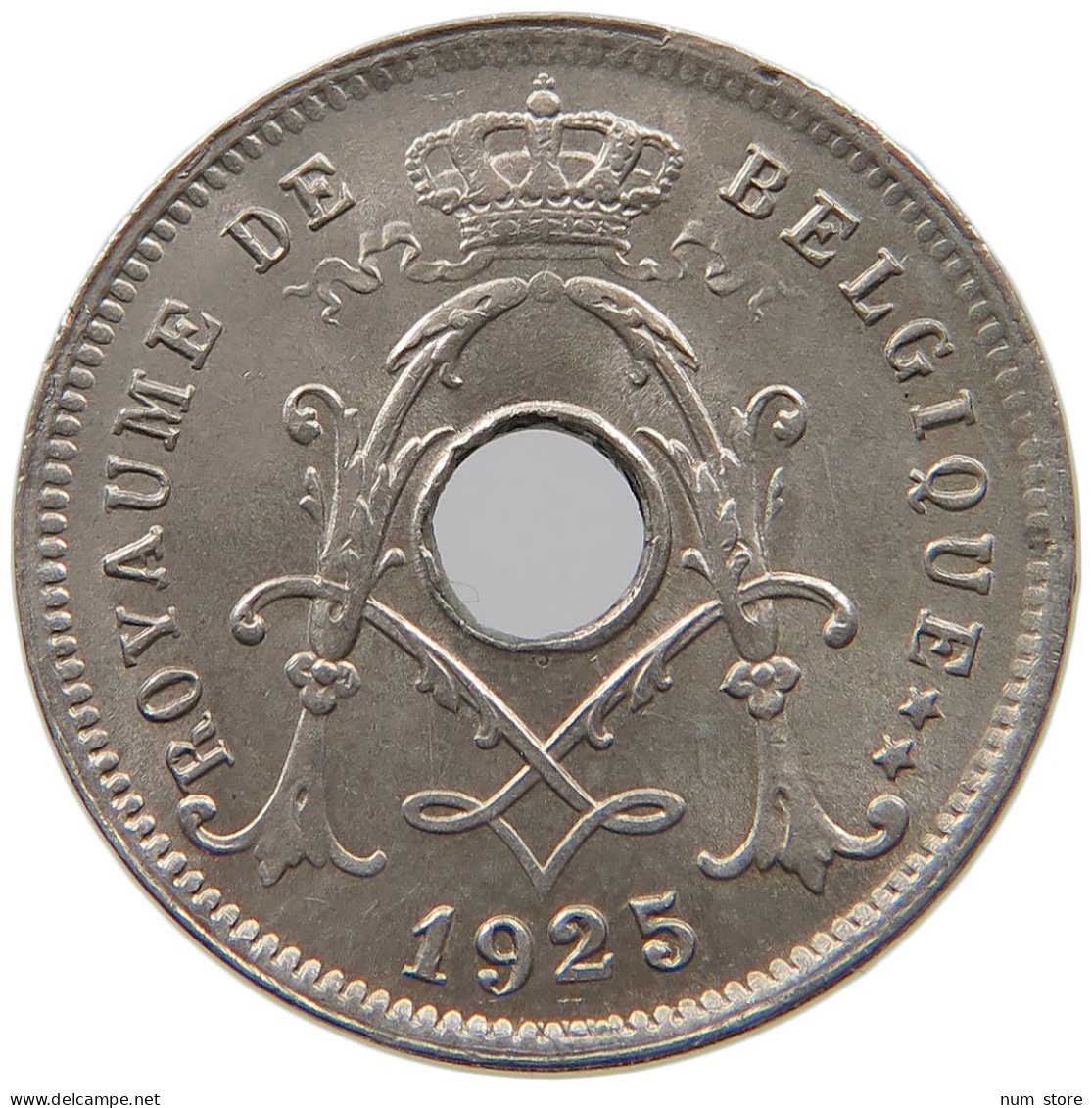 BELGIUM 5 CENTIMES 1925 Albert I. 1909-1934 #a034 0647 - 5 Centimes