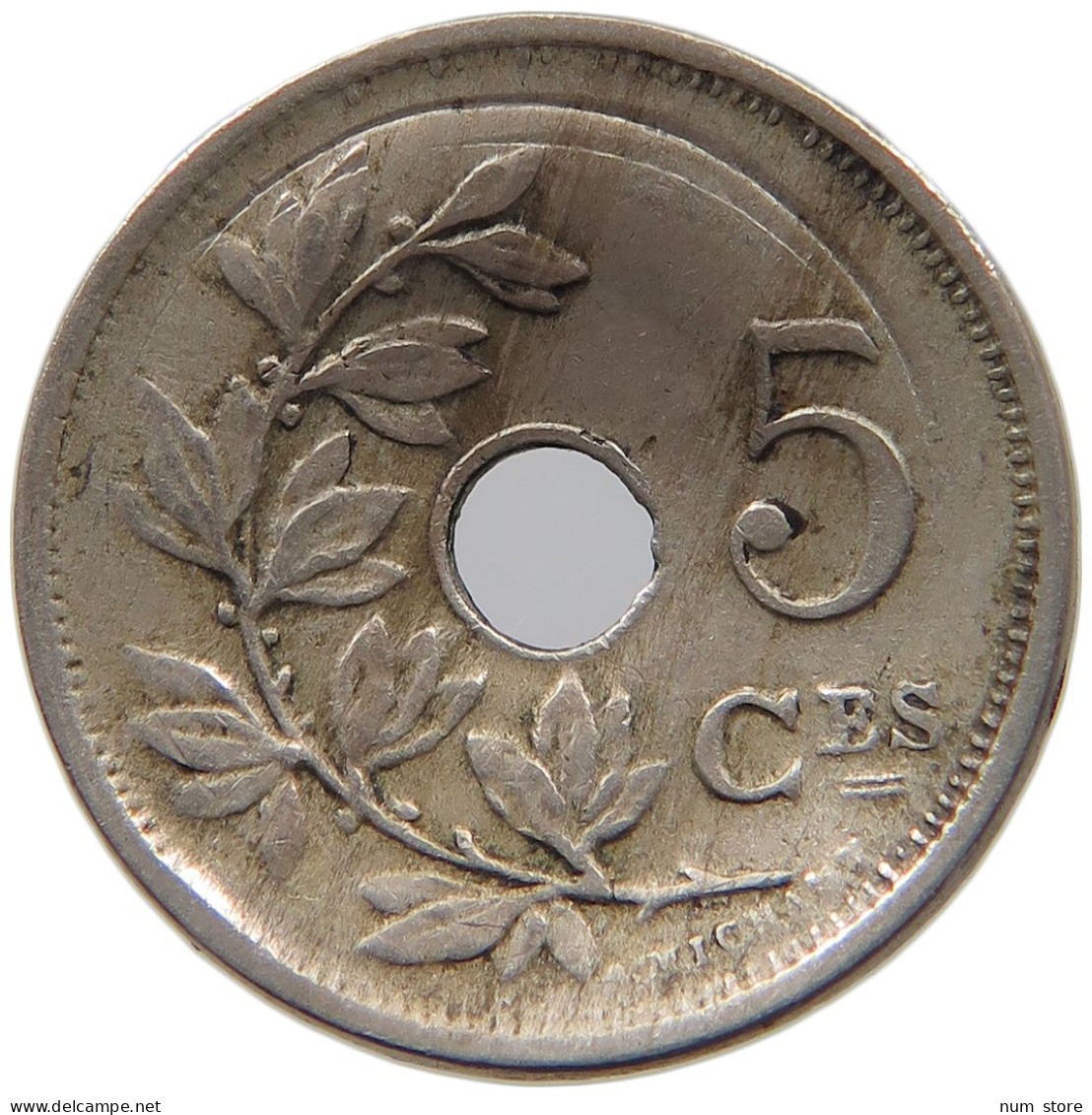 BELGIUM 5 CENTIMES 1925 Albert I. 1909-1934 #c023 0155 - 5 Centimes