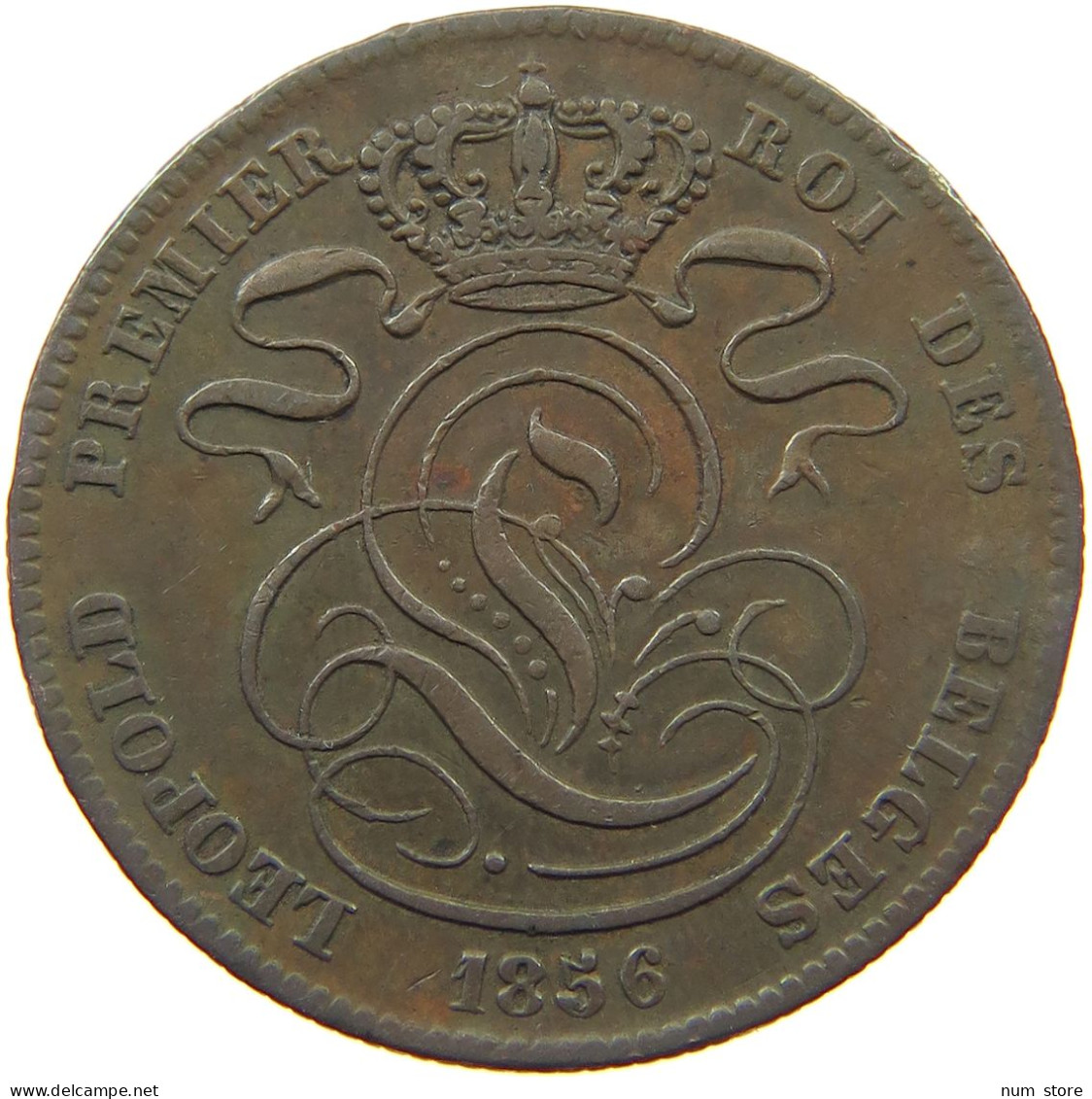 BELGIUM 5 CENTIMES 1856  #t132 0627 - 5 Centimes