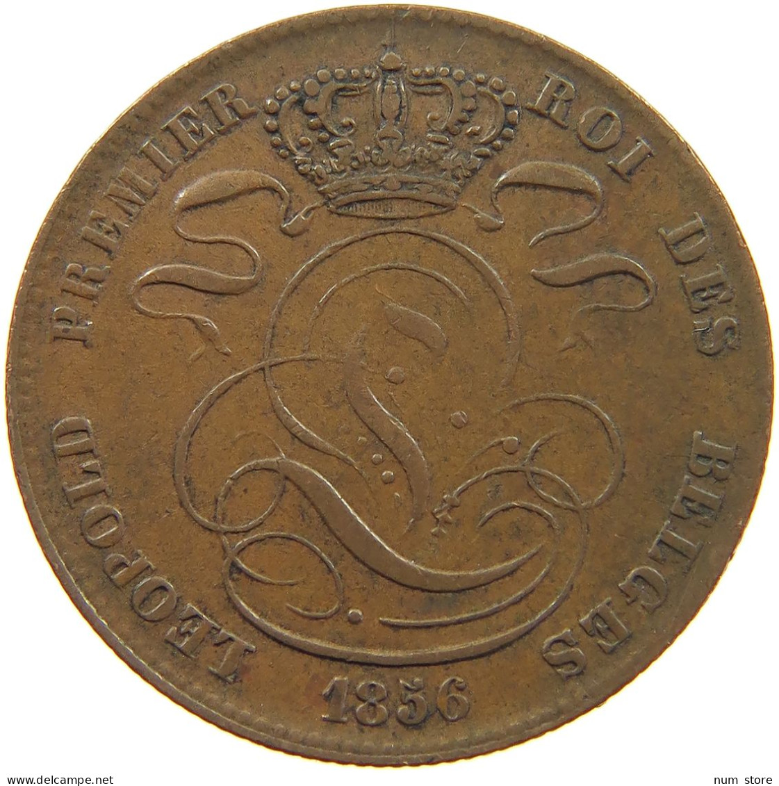 BELGIUM 5 CENTIMES 1856  #t156 0559 - 5 Cents