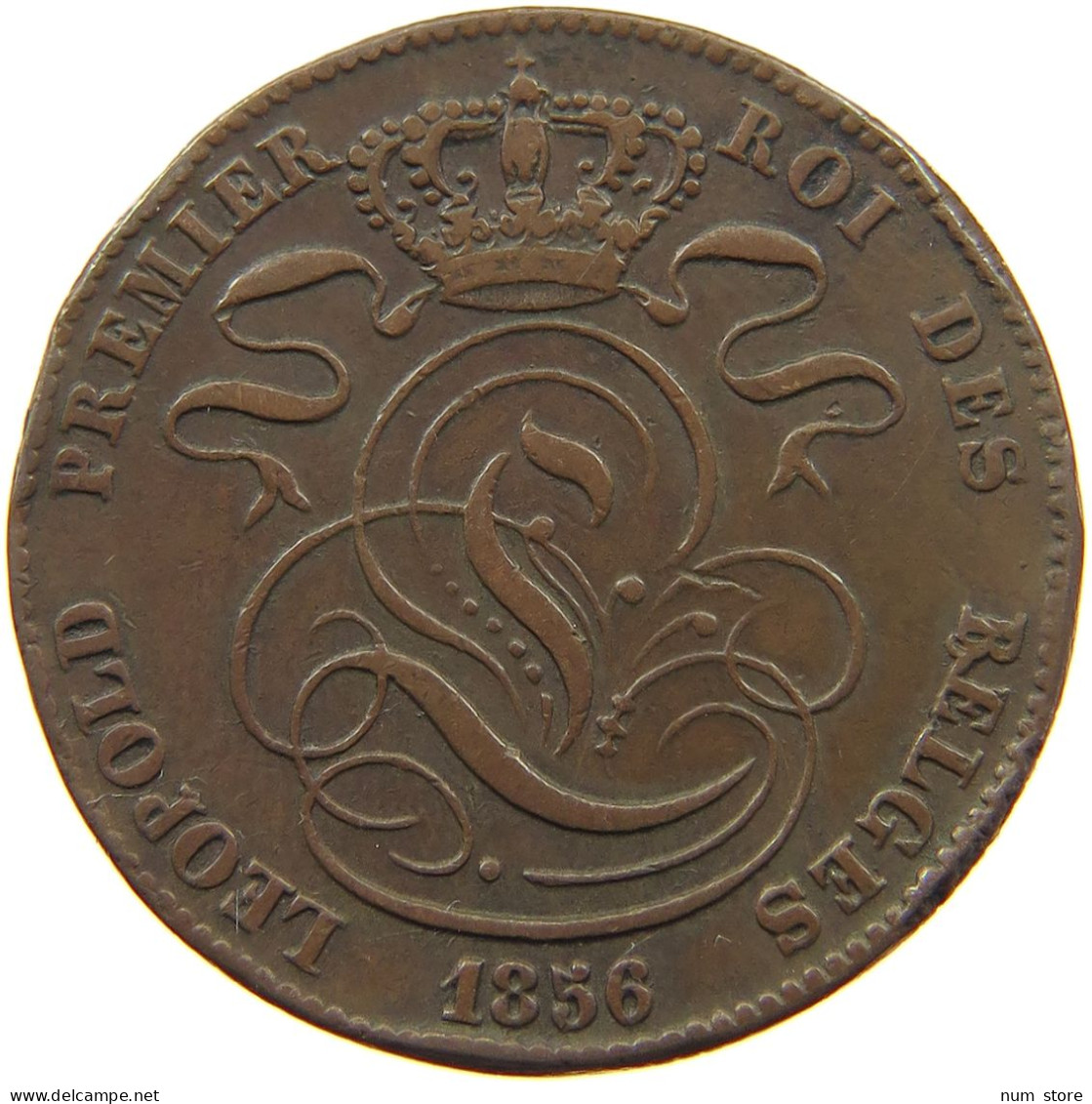 BELGIUM 5 CENTIMES 1856  #t132 0625 - 5 Cents